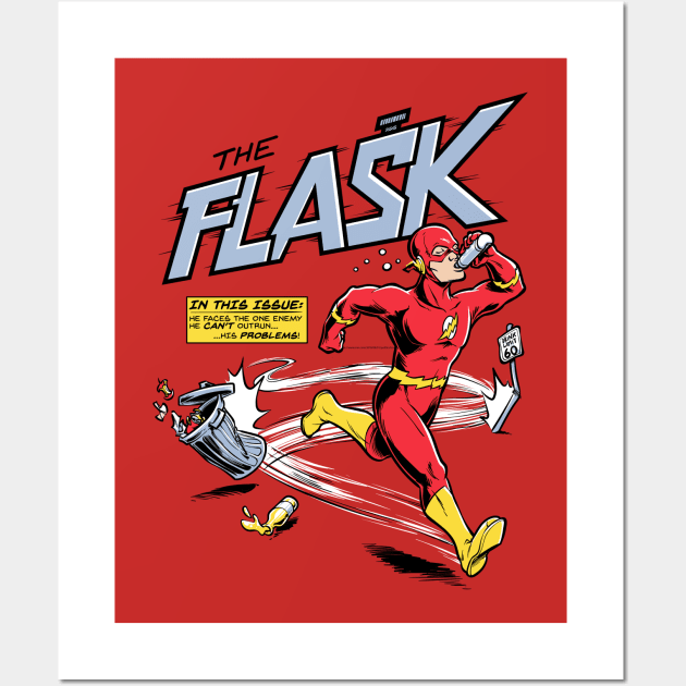 The Flask Wall Art by harebrained